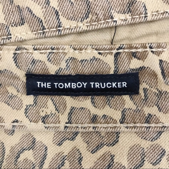 Lucky Brand Tomboy Trucker Leopard Print Jacket Size Large - Picture 8 of 8